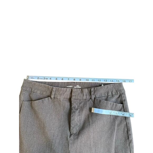Old Navy Gray Office Business Career Work Pixie Ankle Pants Size 12 Tall - Picture 11 of 14